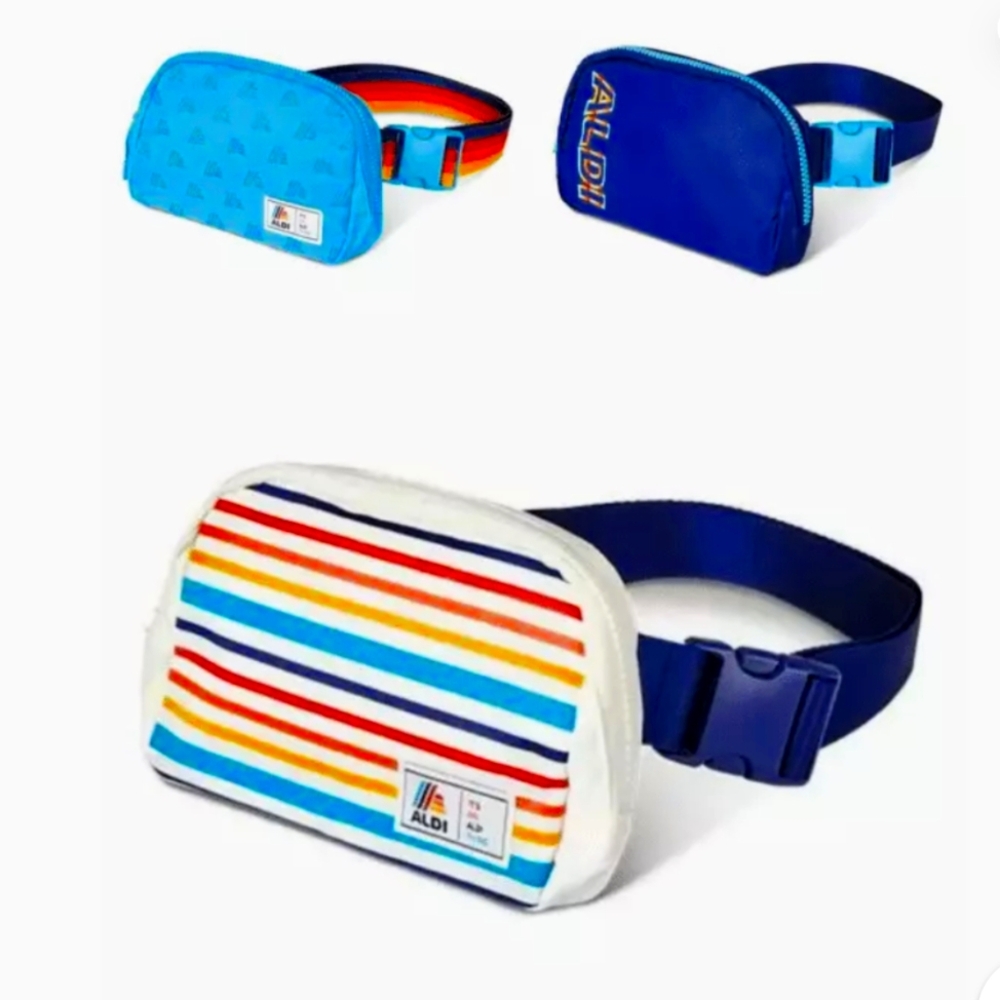 Aldi Multi Color Stripe Hip Bag/Fanny Pack